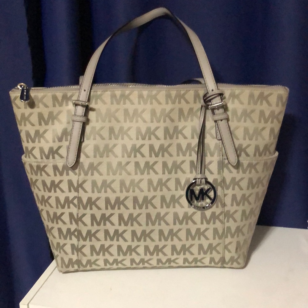 Gray Michael Kors Purse